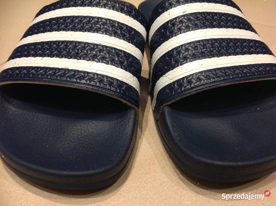 Adidas Klapki Granatowo Białe Męskie 10 44 44 23 Nowa Sól