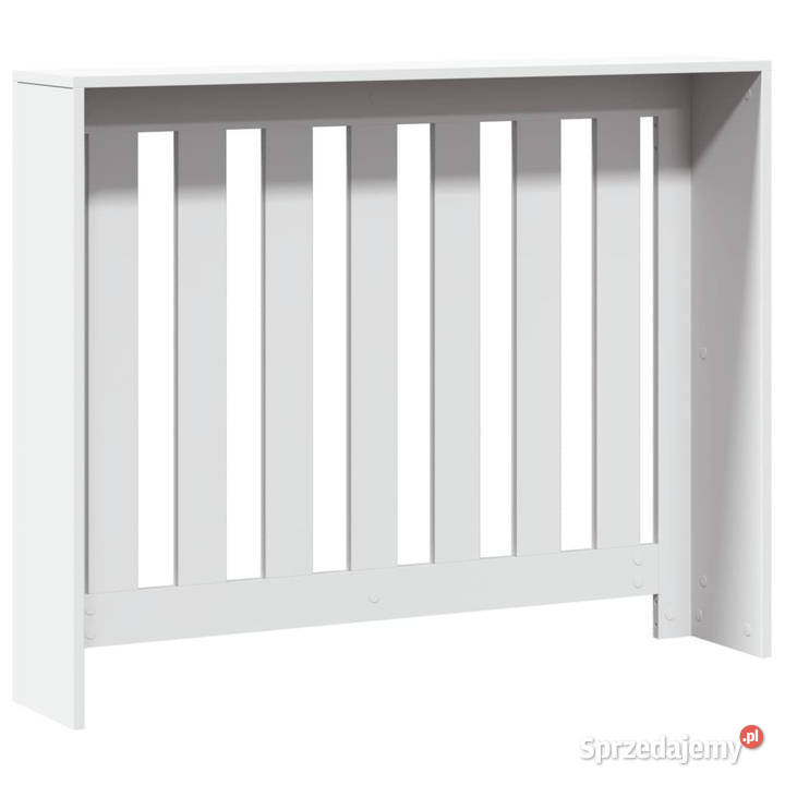 Osłona na grzejnik biała 104x20x82 materiał Warszawa