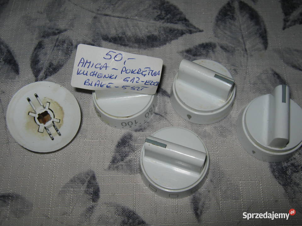 AMICA P POKRĘTŁA KUCHENKI GAZELEKTR BIAŁE 5 małopolskie