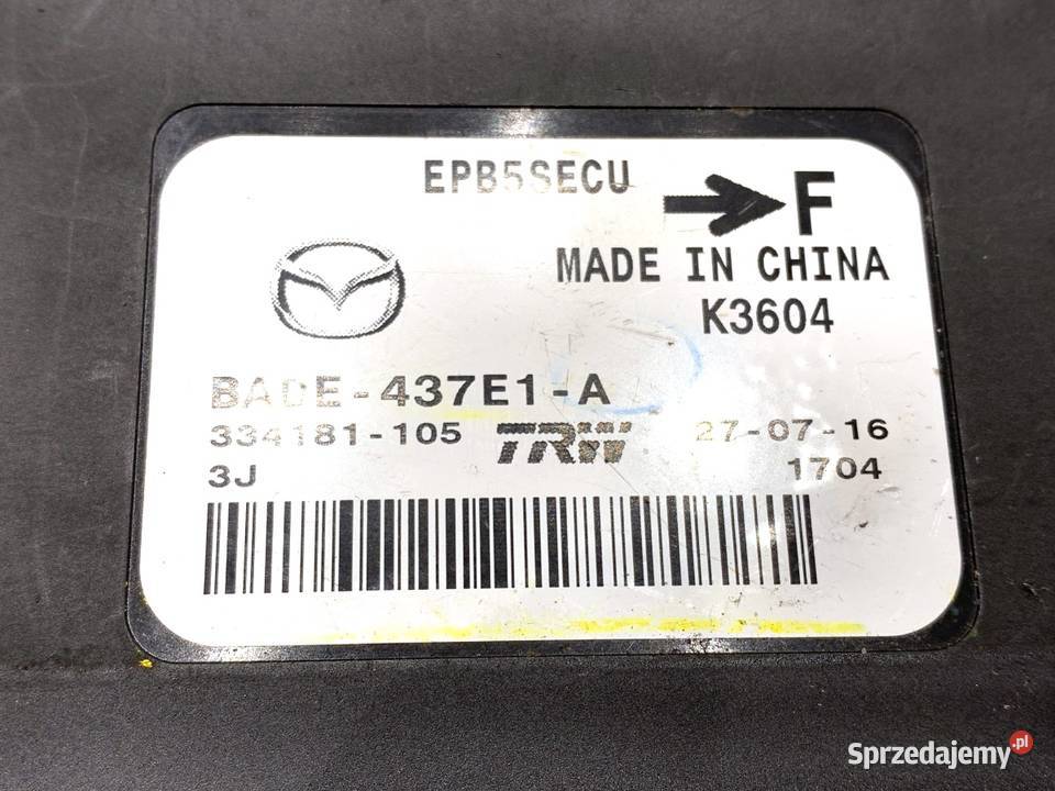 MODUŁ HAMULCA RĘCZNEGO MAZDA 3 BM BADE437E1A