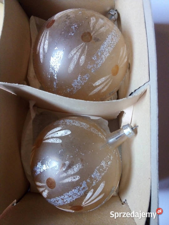 6 starych bombek vintage PRL