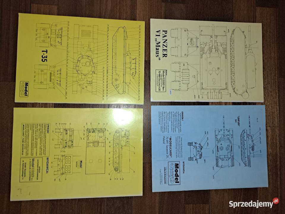 Modele kartonowe 4 Duże skala 125 T35 Panzer Bielsko-Biała