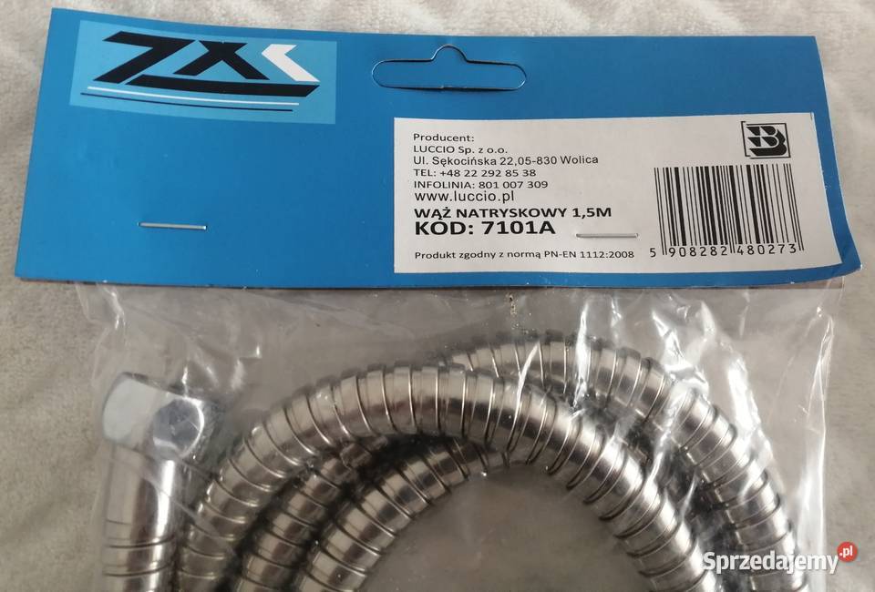 Wąż prysznicowy natryskowy 150 metalowe nakrętki
