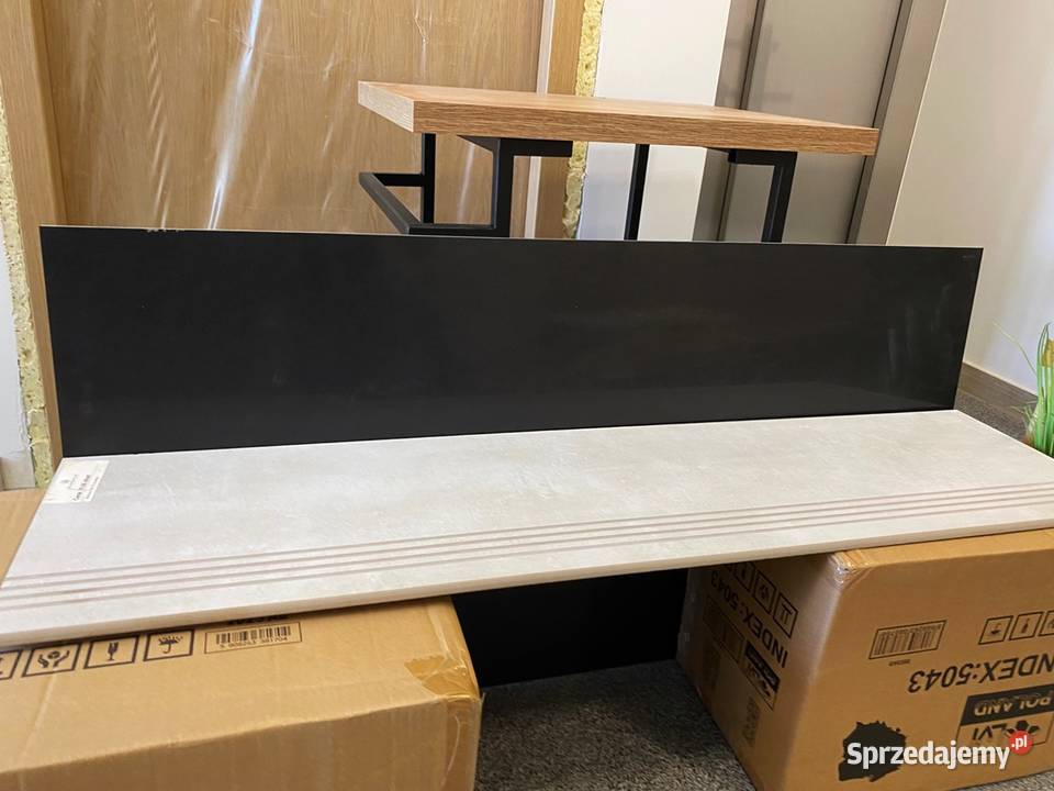 Gres schody stopnica 30x120 podstopnica czarna małopolskie Zakopane sprzedam