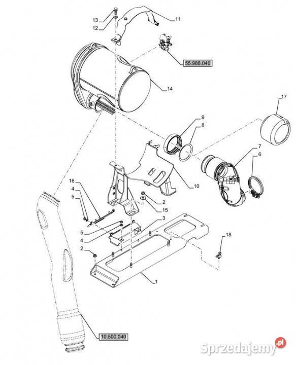 Holland T6070 Wspornik 47656348 Jastrzębniki
