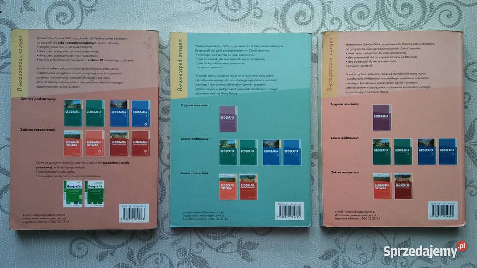 Geografia do szkoły średniej wyd szkolne PWN