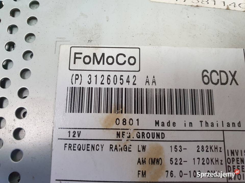Volvo V70 III S80 II RADIO CD radioodtwarzacz Chełm