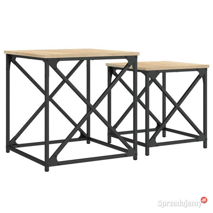 Stoliki wsuwane pod siebie 2 dąb sonoma WM838944 Warszawa