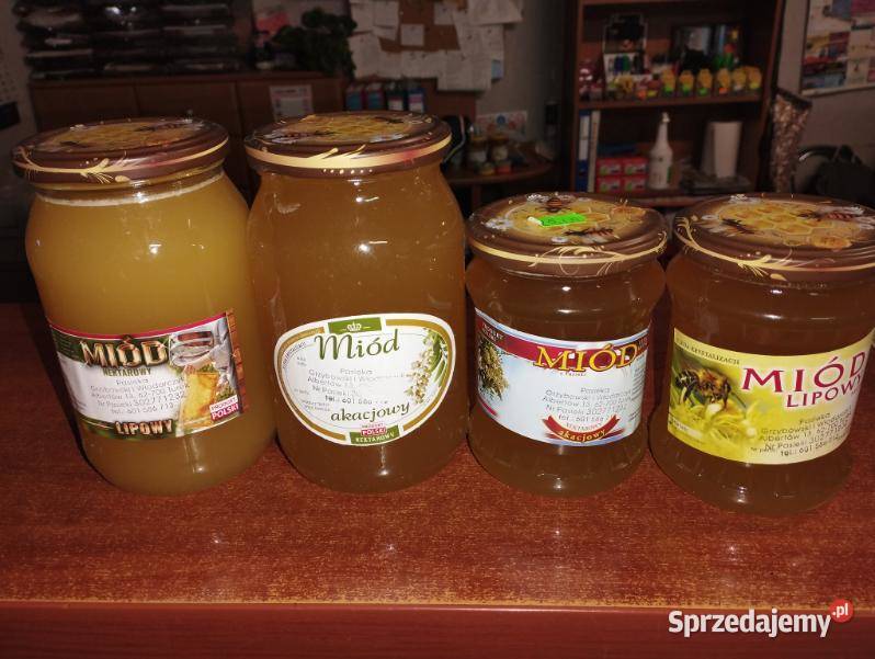 Miód naturalny z własnej pasieki Miody i produkty pszczele Albertów