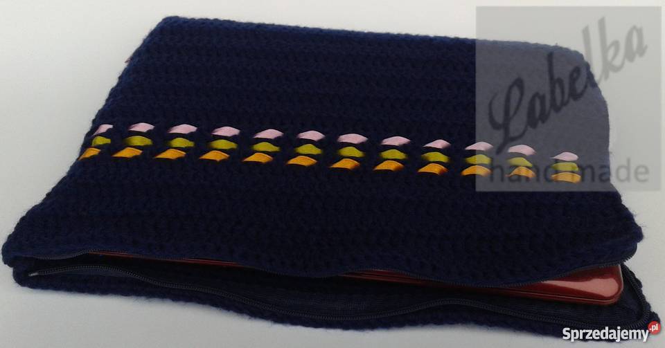 Pokrowiec etui granatowy na laptop ręcznie Białystok