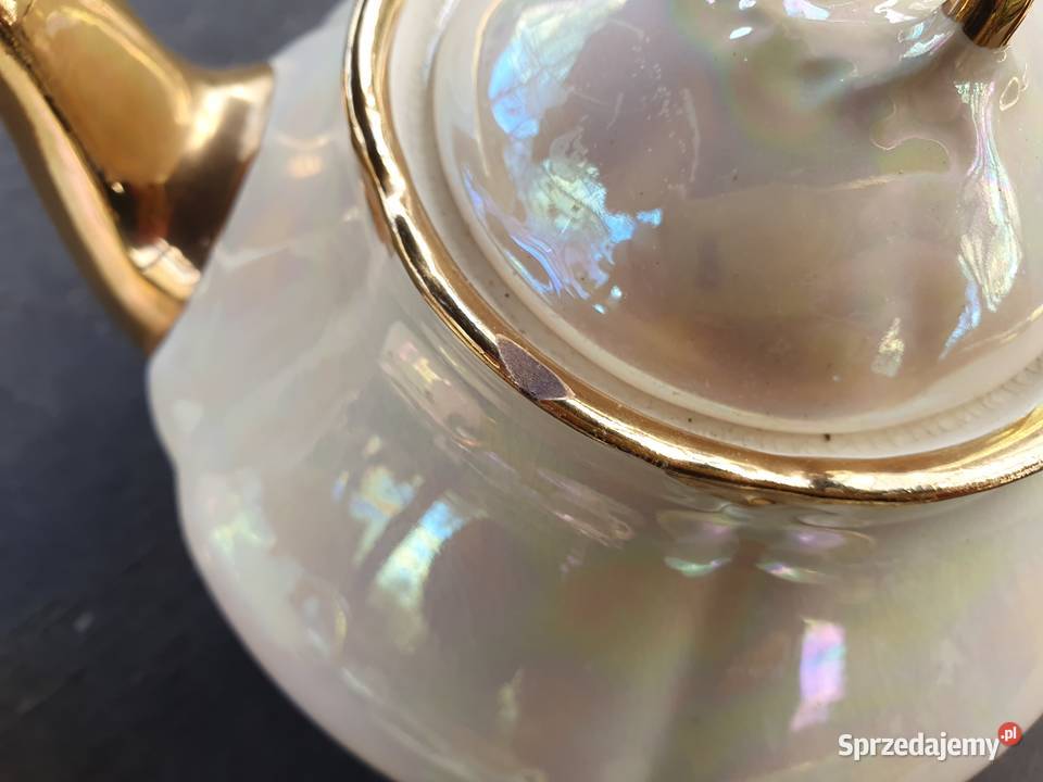 Porcelana filiżanki dzbanek i mlecznik Antyki, Sztuka, Kolekcje Myszków