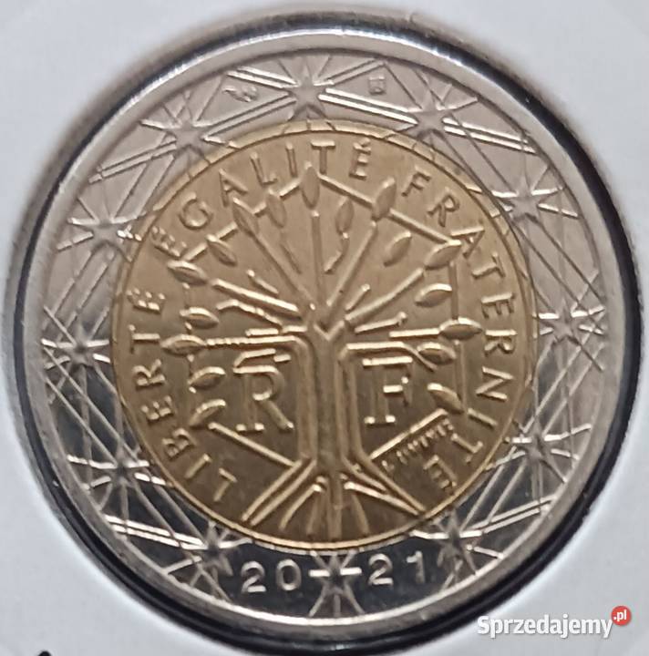 2 Euro Francja 2021 r Numizmatyka Konin sprzedam