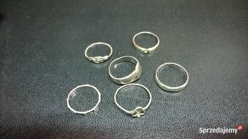 pierścionki 6 SREBRO 925 0124 Warszawa sprzedam