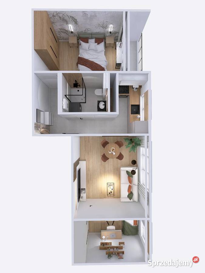 3 pokojowe z balkonem 1 piętro GENERALNYM Piętro 1 Sosnowiec