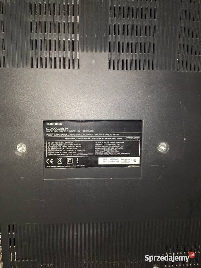 Tv toshiba 42cala tv technika 40 Toshiba Telewizory Mokrzeszów