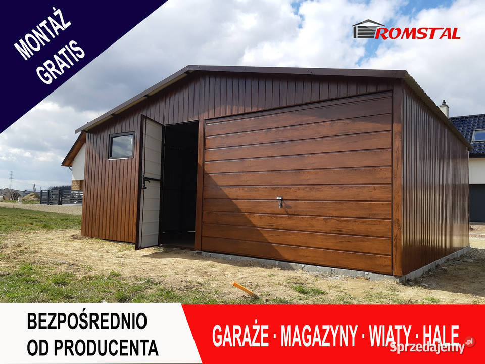 Ładny Garaż Blaszany Drewnopodobny Garaże sprzedam