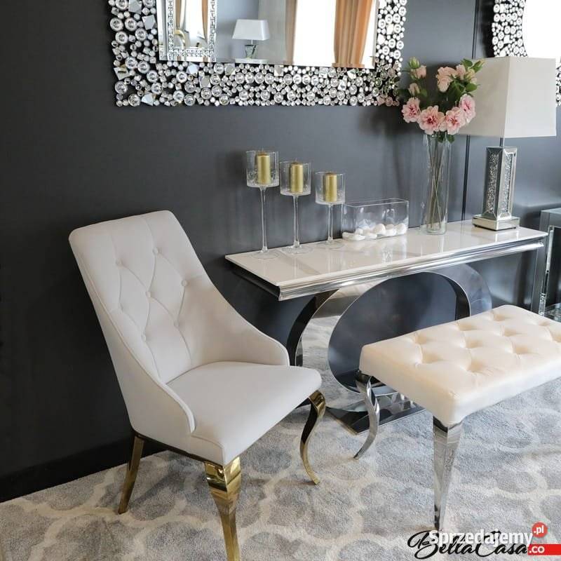 Krzesła glamour William Gold Złote RÓŻNE KOLORY Warszawa sprzedam