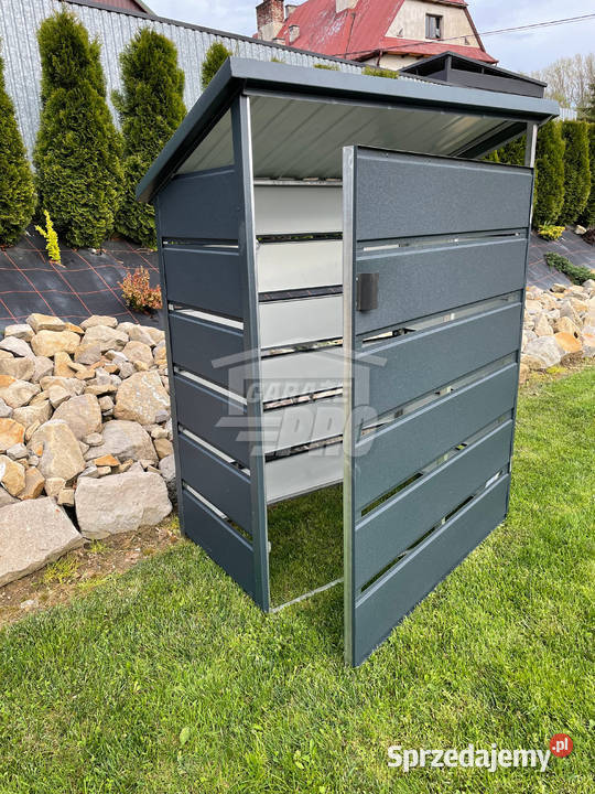 Wiata śmietnikowa 1x05m antracyt Schowek Gdańsk