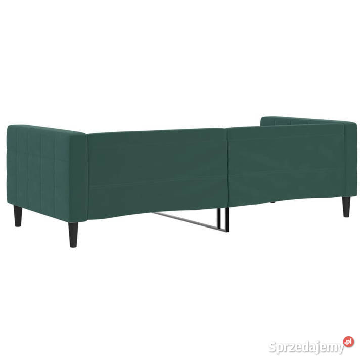 Sofa z funkcją spania ciemnozielona aksamitna Warszawa sprzedam
