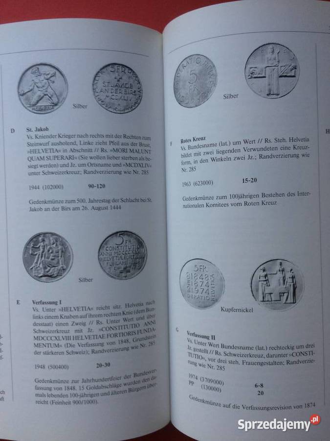 2852 Szwajcarskie Monety I Banknoty Szczecin