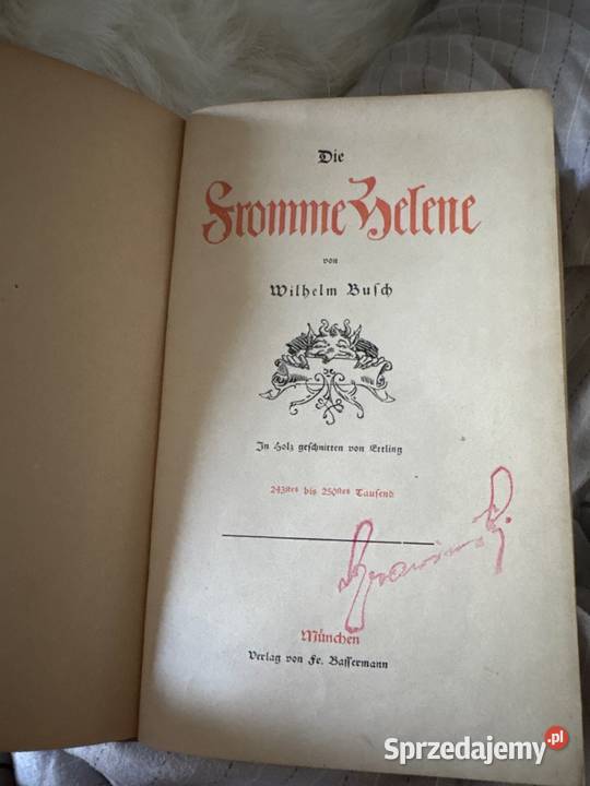 Wilhelm Busch Die Fromme Helene ilustrowane wielkopolskie