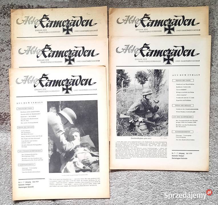 Stare Wojskowe Gazety Alte Kameraden x 5 Gliwice