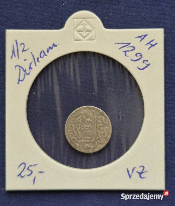 12 DRACHM SREBRO AH 1299Maroko