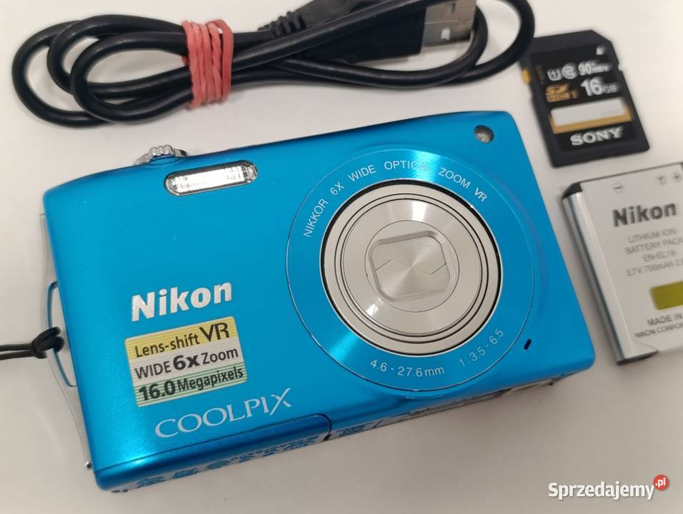 3309 Nikon COOLPIX S3300 ブルー Nikon Coolpix S3300 (niebieski) - Opinie, Cena - RTV EURO AGD