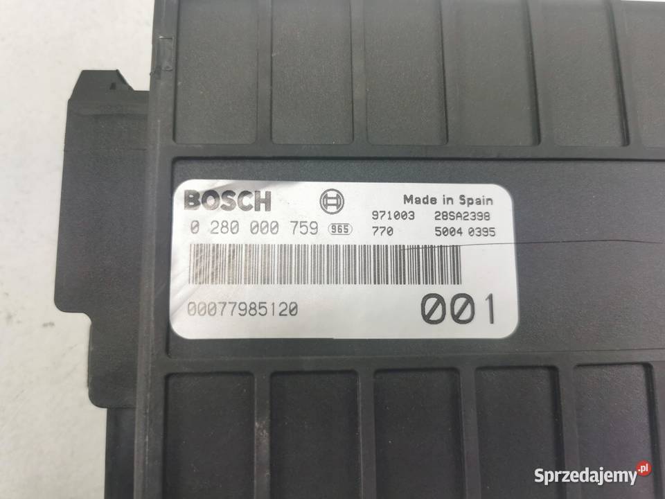 KOMPUTER STEROWNIK SILNIKA FIAT UNO 2010 7798512 osobowe