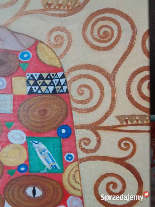 Obraz olejny Drzewo życia Spełnienie Klimt Antyki, Sztuka, Kolekcje Katowice