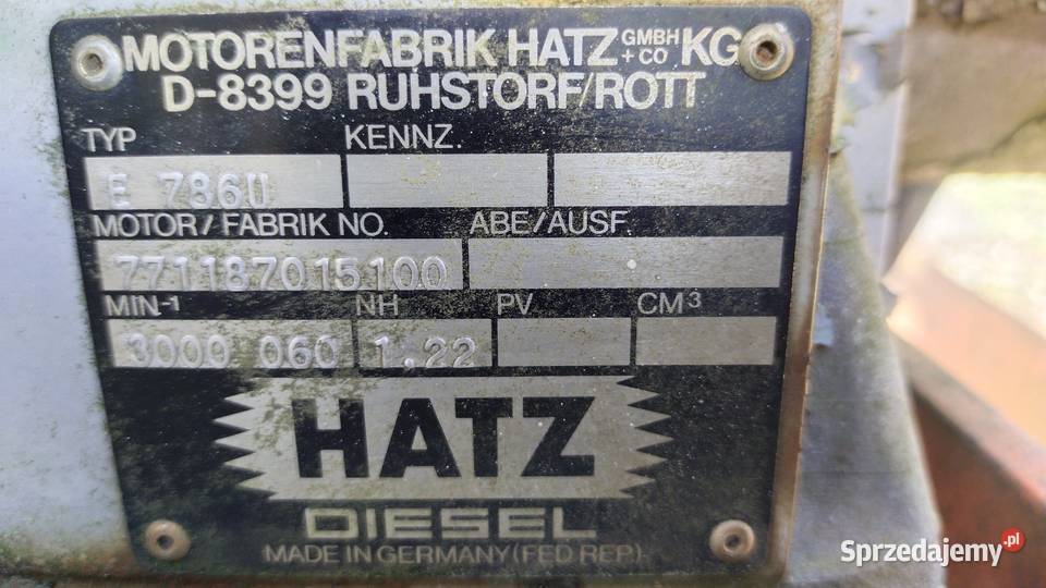 Frezarka do asfaltu i betonu silnik Hatz E 786 Opole