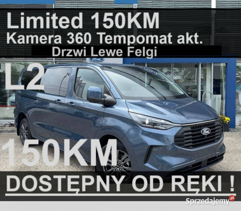 Ford Transit Custom Limited 150 DrzwiLewe Kamera Szczecinek