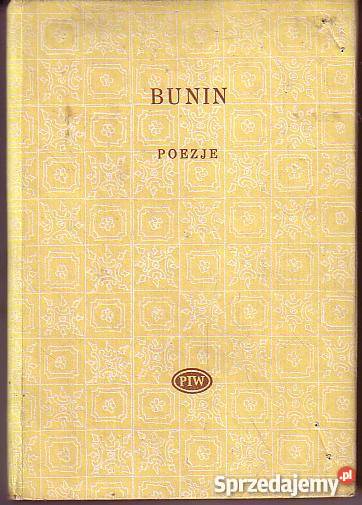 8119 POEZJE IWAN BUNIN Czyrna sprzedam