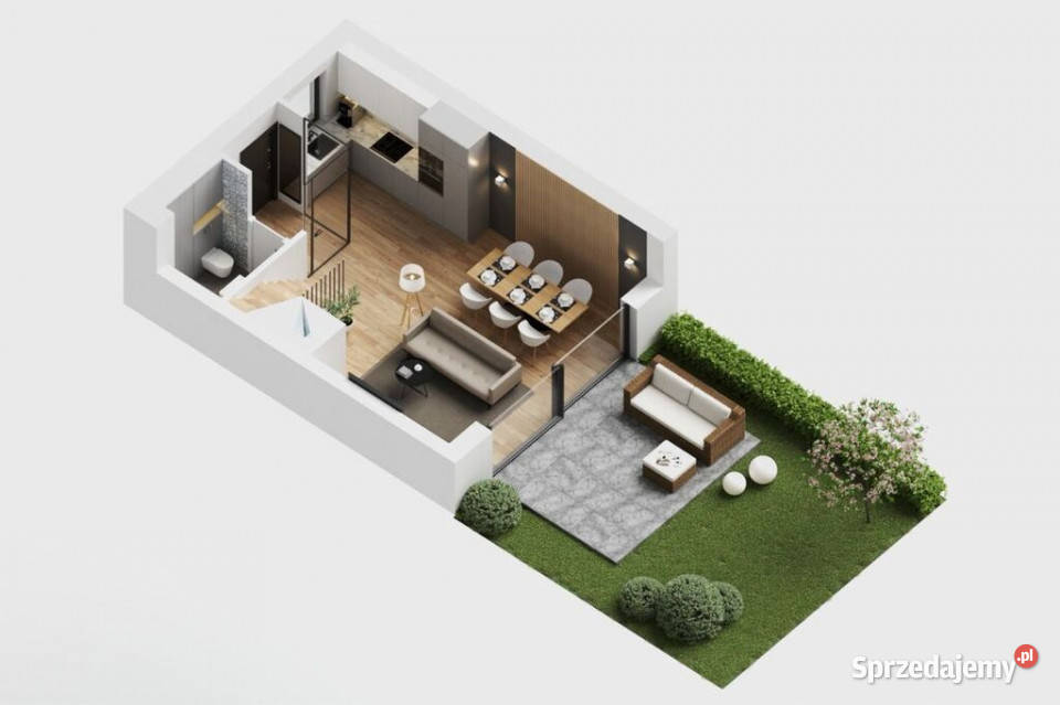 sprzedaży domu bliźniaka 75m2 Mierzyn
