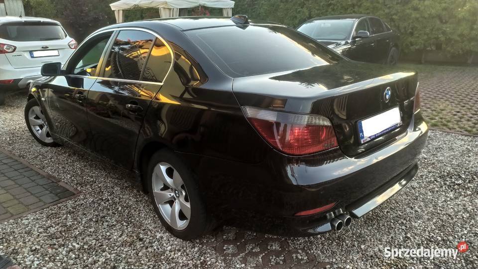 BMW E60 530d Automat Sedan Czarna Sprawna Klima