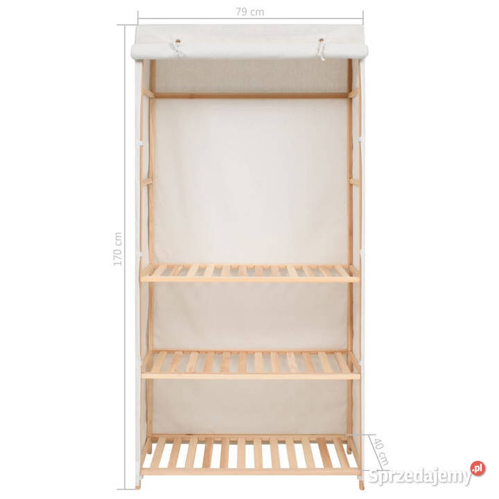 3poziomowa szafa na ubrania 79 x 40 x 170 Warszawa