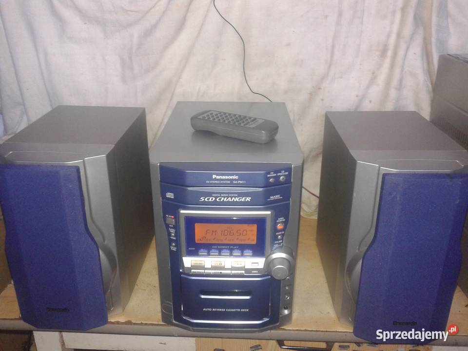 radio kseta CD wieża PANASONIC komplet z pilotem Ostrowiec Świętokrzyski sprzedam