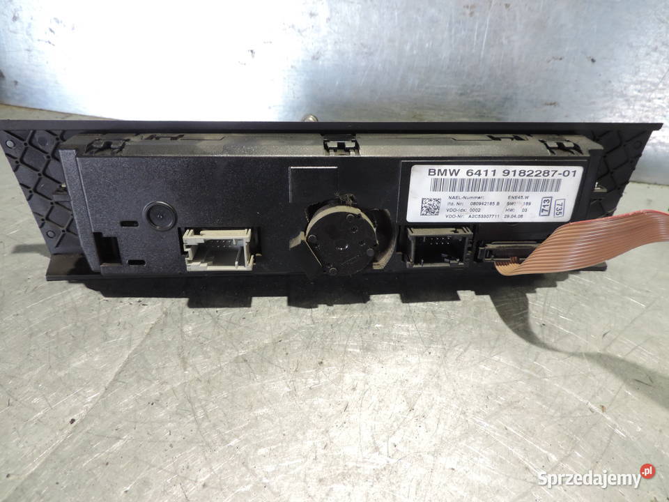 BMW 3 E90 PANEL KLIMATYZACJI 918228701 Panele sterowania, przełączniki Wyposażenie wnętrza Nowy Sącz