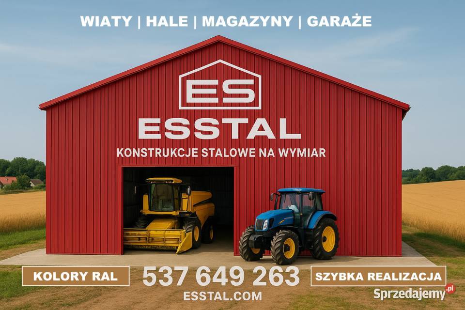 Garaż bez Bram Wiata Hala Garaż Blaszany Magazyn Oborniki
