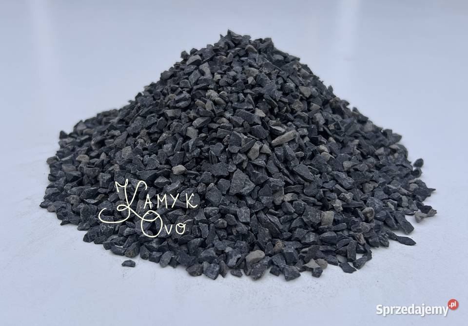 Grys Bazaltowy Czarny Kamień ogrodowy Kruszywo Szczecin