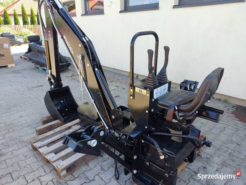 Koparka ciągnikowa zawieszana na tuz ciągnika nieuszkodzony