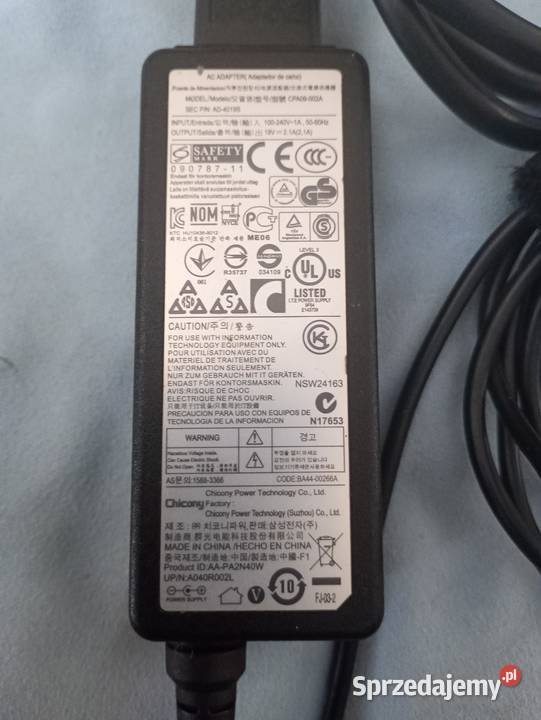 Oryginalna ładowarka Chciany CPA09002A do Zawiercie