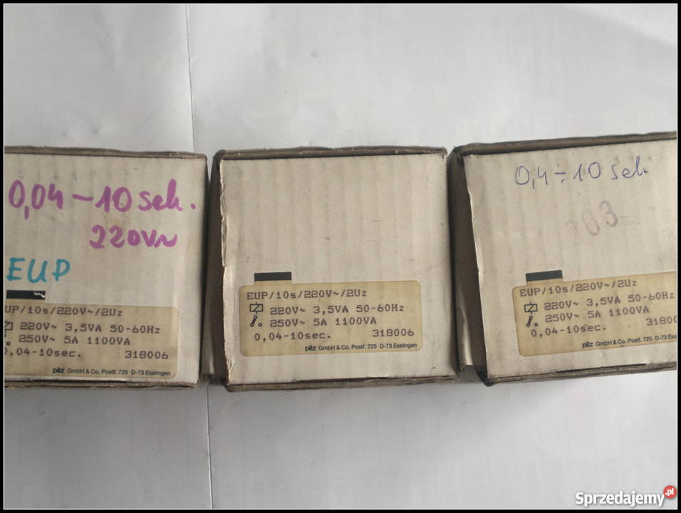 Przekaźnik EUP 00410s 220V PILZ śląskie Dąbrowa Górnicza
