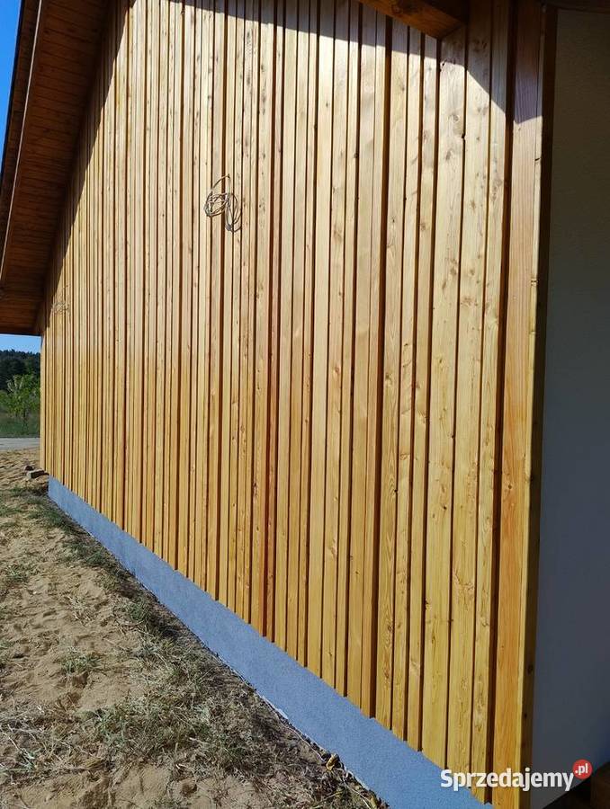 NOWOŚĆ 3d elewacja drewniana deska modrzew Drewno konstrukcyjne Konin sprzedam