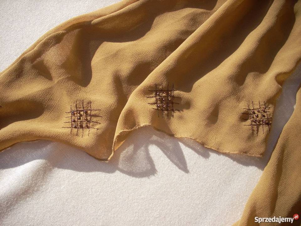 QED Tunika elegancka Zwiewna Hafty Koraliki 36 Rozmiar 38(M) Nowy Sącz