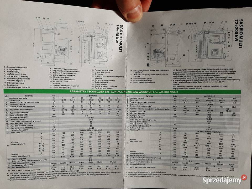 Kocioł na pellet SAS BIO MULTI z dodatkowym Strzyżów