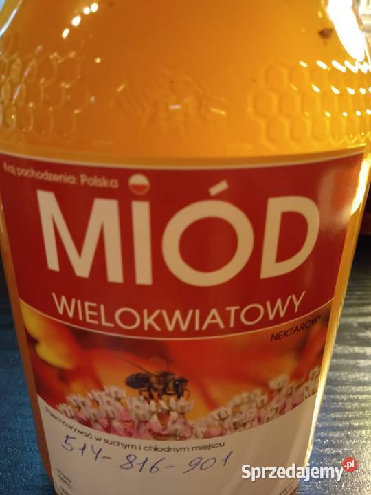 Odskłepiny z ramek z miodem Miód z plastrami