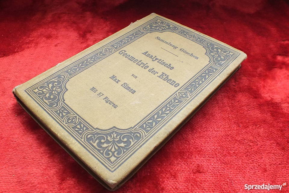 Stara niemiecka książka matematyka wydana w 1906 lubuskie Żary