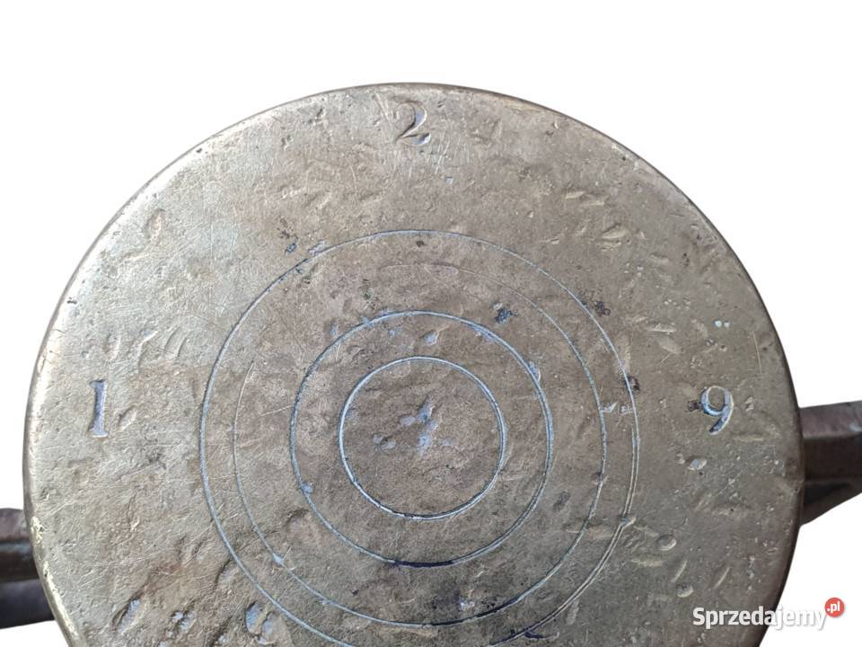 Stary mosiężny moździerz kuchenny sygnowany lata śląskie Cieszyn