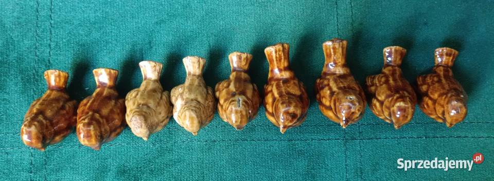 Ceramiczne figurki ptaków PRL Zbylitowska Góra